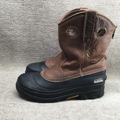 Georgia Boot Muddog Boots EU 38 Men US 6 Youth 8 Brown Leather Waterproof Work