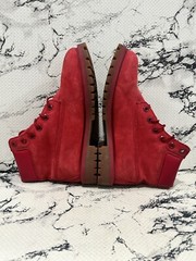 Timberland Waterproof Boots Premium Red Nubuck Boys Youth Size 6.5 A13HV 3730