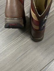 Durango 8″ Square Toe Patriotic Western Flag Boots BT245 Kids/Men US 7M UK 6