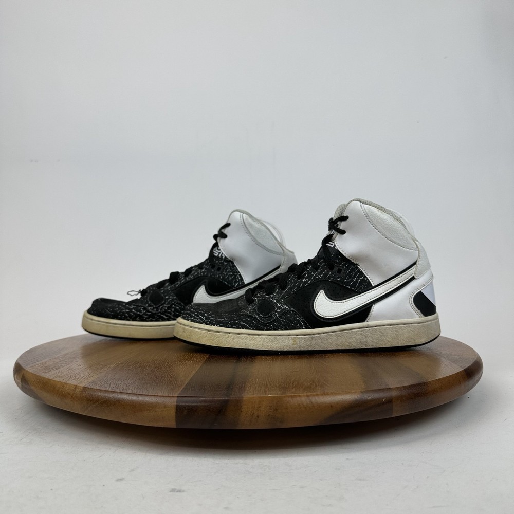Big Kids Nike Son of Force Mid GS Black Elephant Paint Sneakers Size 6.5 Y GUC