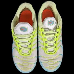 Nike AirMax Plus Spring Colors Blue Volt Orange Sz 4Y Unisex Kids CJ9930-400