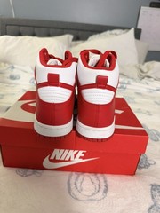 NIKE DUNK HIGH GS WHITE UNIVERSITY RED 6Y DB2179 106 SNEAKER