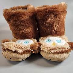 Owl Slippers Hatley Slouch Youth Medium M 8 – 10 Children Kids Plush BOLO OLO