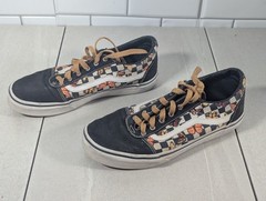 Vans® Ward Checkerboard Butterfly Low Top Lace-up Shoes/Sneakers – Missy Size 6