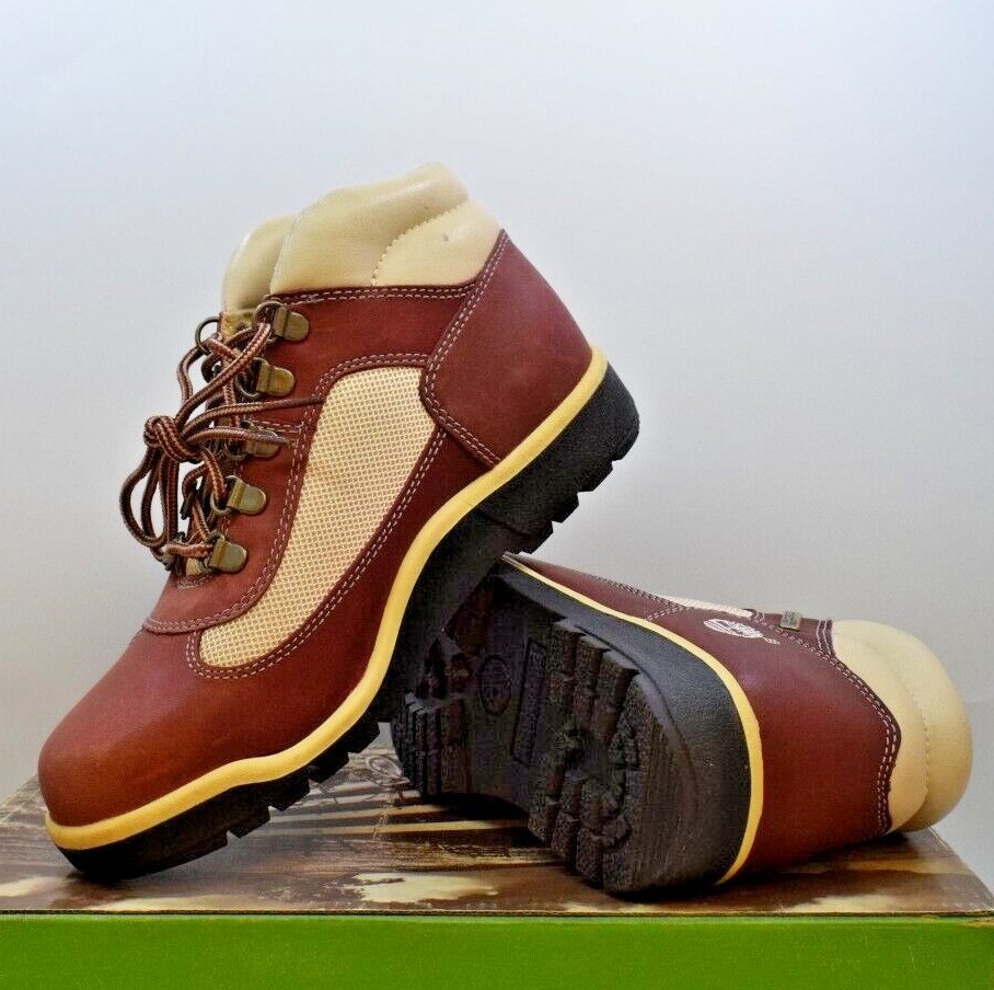 NEW TIMBERLAND FIELD BOOT PURPLE/WHITE/BLACK JUNIOR’S KIDS SIZE 5 (41980)