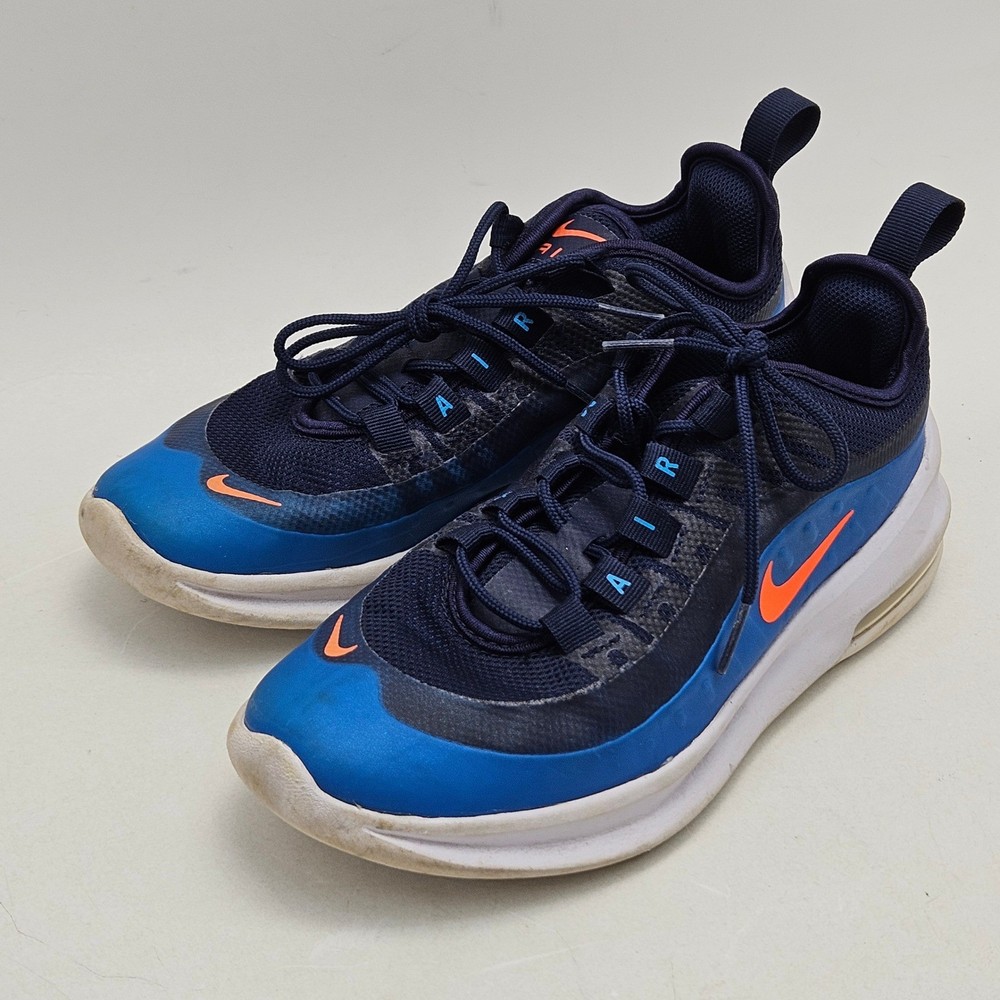 Nike Air Max Axis Midnight Navy Imperial Blue Orange AH5222-402 Mens 4Y Kids