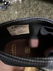 NEW Clarks Kids Wallabee Boot Older Navy Mid Chukka Combination Size 5.5