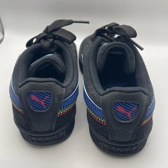 Puma Suede Triplex Dazed Jr Black and Blue Sneakers 5.5C
