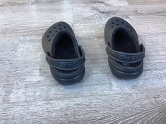 Crocs Youth/Kids Black Lined Classic Clogs Size J1 Comfort Shoes