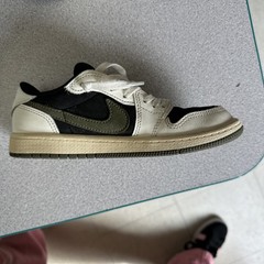 Nike Air Jordan 1 Travis Scott Cactus Jack Retro Low OG PS Olive DZ5909-106 1.5Y