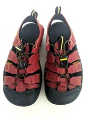 Keen Whisper Big Kid Size 4 Red Slip On Closed-Toe Hiking Trail Walking Sandals