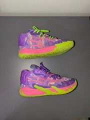 Puma LaMelo Ball Mb.03 Toxic Lace-Up Purple Sneakers Youth Juniors Sz 6