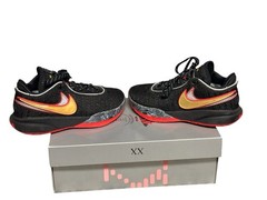 LEBRON XX (GS) BLACK/BLACK-UNIVERSITY RED Pink Diamond collection 4.5 Y