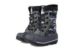 Kamik Little Kids Surfin Boots, Charcoal/Black