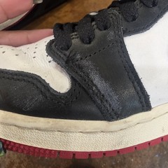 Jordan Air Jordan 1 Mid Kids Sneakers Black/White/Red 4Y FD1437-106