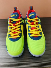 AND1 Unisex men’s Green/Blue/Yellow/Red Low Top Lace-Up Sneakers US 8.5