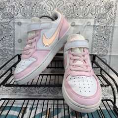 Nike Court Borough Low Recraft Kid Shoe White/Pink Youth DV5457-105 Sz 3Y/Wom4.5