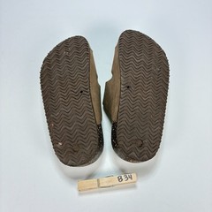 Wonder Nation Brown Comfort Slip On Double Buckle Footbed Sandals Kid’s Size 12