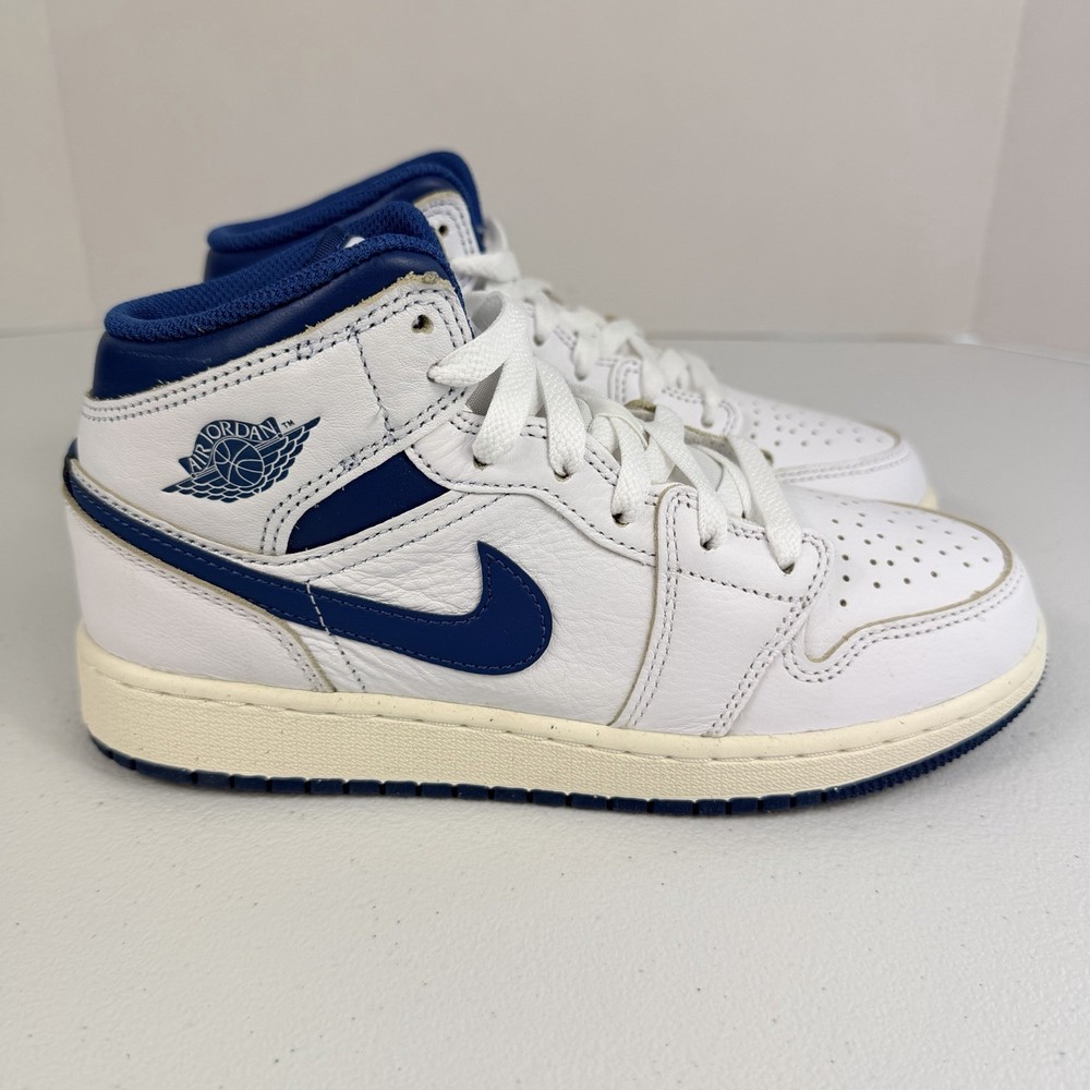 Nike Air Jordan 1 Mid Industrial Blue Kids Size 4.5Y / Women’s 6 FN7432-141