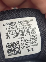 Under Armour Assert 9 Black Pink Athletic Comfort Casual Shoes Youth Size 4