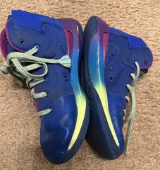 Under Armour Wardell SC Stephen Curry Size 5Y Sneakers Blue And Green Shoes