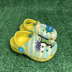 Crocs Yellow Zebra Print Party Animals Unisex Kids Clog SZ 4 Child – Preowned