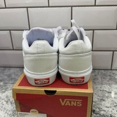 Vans Seldan Platform White Canvas Lace Up Sneakers Shoes US 4 Street Casual