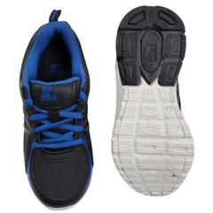 Starter Sneaker Unisex Kids Black Blue Lace Up Walking Running Athletic Shoes