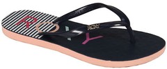 Roxy Girl’s Viva Stamp Sandal – Navy / Pink – New