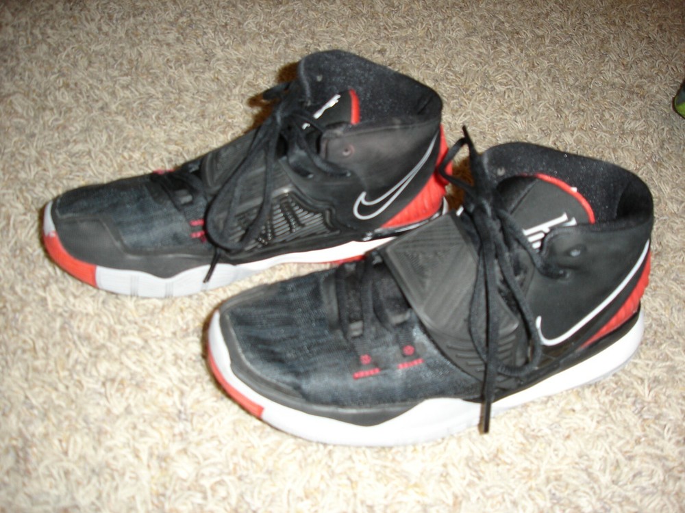 Nike Kyrie Irving VI 6 red/black basketball shoes 7Y worn indoors a couple times