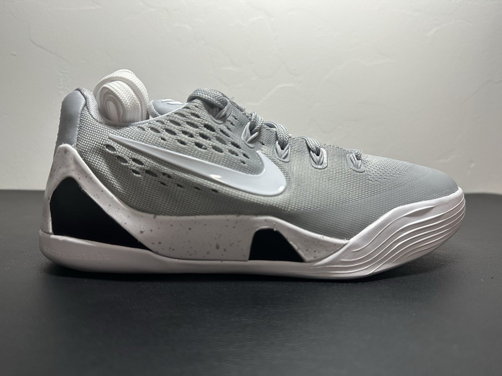 Nike Kobe 9 IX Low EM GS Wolf Grey White FV3607-004 Youth Size 4Y