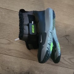 Nike DD0304-300 Snow Boot Gray Black Green Unisex Kids 11C Synthetic