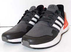 Adidas RapidaSport Bounce Grey Solar Red Sneakers HP6130 Youth 5.5 Women’s 7.5