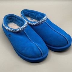 UGG Tasman Electric Blue Suede Kids Slippers Shoes 1019066K Size 5 Big Kid