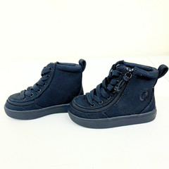Billy Classic Lace High Sneakers, Kids, Black 7T, New