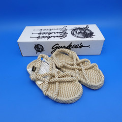 Gurkee’s Neptune Children’s Size 1.5-2 Beige Rope Sandals New in Box