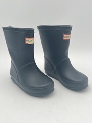 HUNTER First Classic Boots Black Toddler/Kids 7 Waterproof Rubber Rain boot