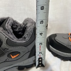Children Hook & Loop Printed Design Fur Lined Shoes Boy Or Girl Size 35/3