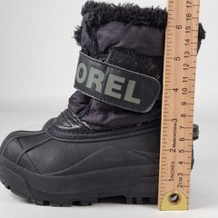 Sorel Kid’s Snow Commander Insulated Warm Boots Black Toddler Size 8