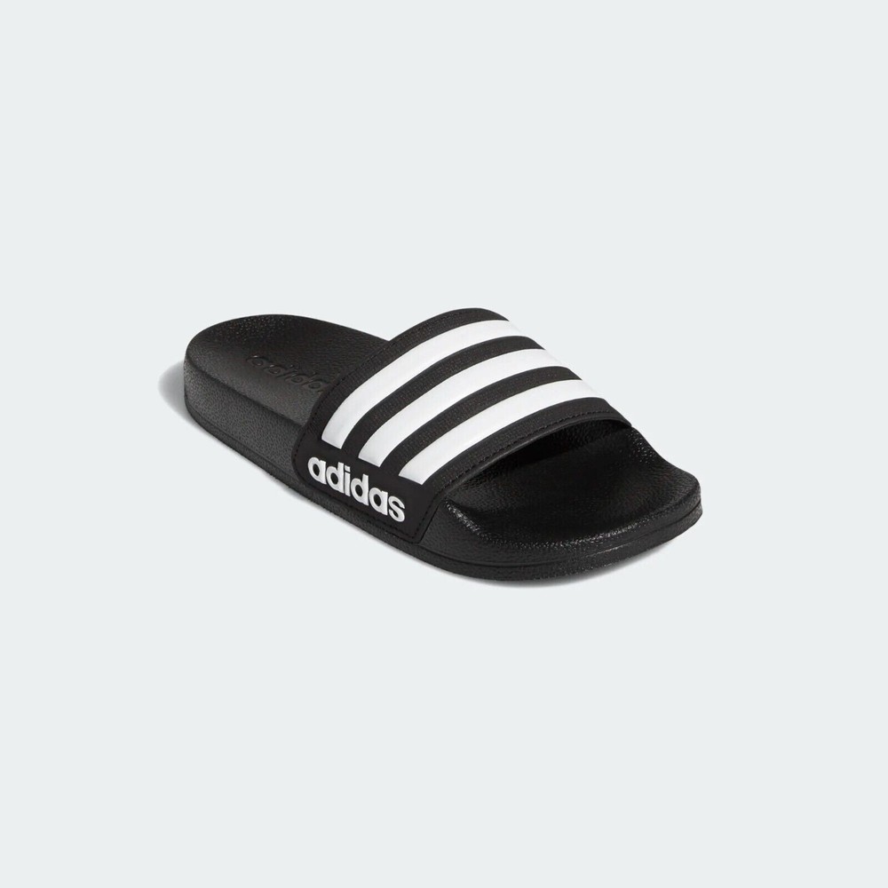 Little Kid’s Adidas Adilette Shower K Slides Core Black/Cloud White (G27625)