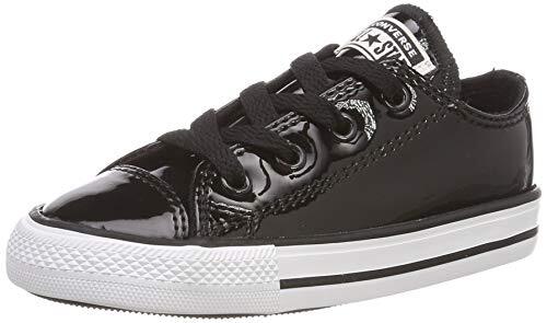 Converse Infant Chuck Taylor All Star Patent Leather Ox Black/White
