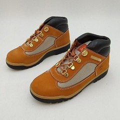 Timberland Field Boot Mid Lace Boots Kids Size 2 Brown Wheat Ankle TB115745713