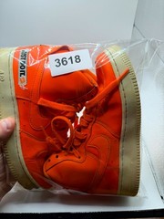 Nike Air Force 1 High LV8 GS Just Do It AV7951-800 Kids 5.5 Sneaker Orange Shoes