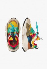 Flower Mountain Kids Leather Multicolor Art. Yamano 3 Junior 2N10 Brown Yellow