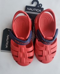 Nautica Splashest Sandals Red Navy Unisex Kids Size 6 NWT