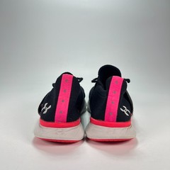 Under Armour Threadborne Slingwrap Black Pink Lace Running Shoes Youth Size 5.5Y