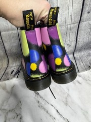 Youth Dr Marten Boots Size 4 Multi Color NWOB