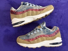 Size 7 (bs) – Nike Air Max 95 Low Wild West. Suede Denim & Paisley MINT COND