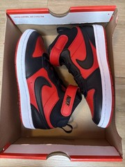 Nike Court Borough Mid 2 (PSV) University Red Black White CD7783 Kids Size 13c
