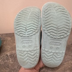 Crocs Classic Clog Unisex Slip On Child 10/11 Blue FAIR USED